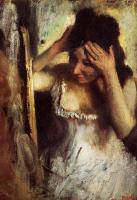 Degas, Edgar - Woman Combing Her Hair before a Mirror